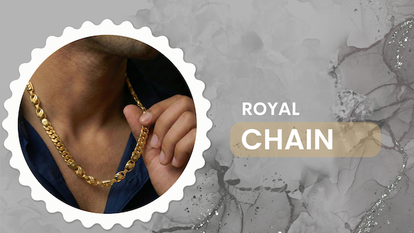 Gold plated chain for men