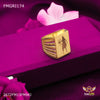 Gold plated Mahadev ring for men
