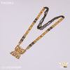 Freemen 1gm Three line butterfly mangalsutra for women - FWGM63