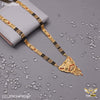 Freemen 1gm Three line gold plated mangalsutra for women - FWGM64