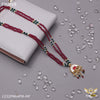 Freemen Two line pink ang gree mangalsutra for women - FWM68