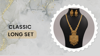 Long Set Jewellery for Women – 1 Gram Gold Rani Haar & Haram