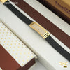Freeman Stately Silicone Golden Bracelet for Men- FMB11