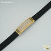 Freeman Stately Silicone Golden Bracelet for Men- FMB11