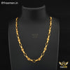 Freemen Fascination Leaf Pipe design Gold Plated Chain - FMGC20