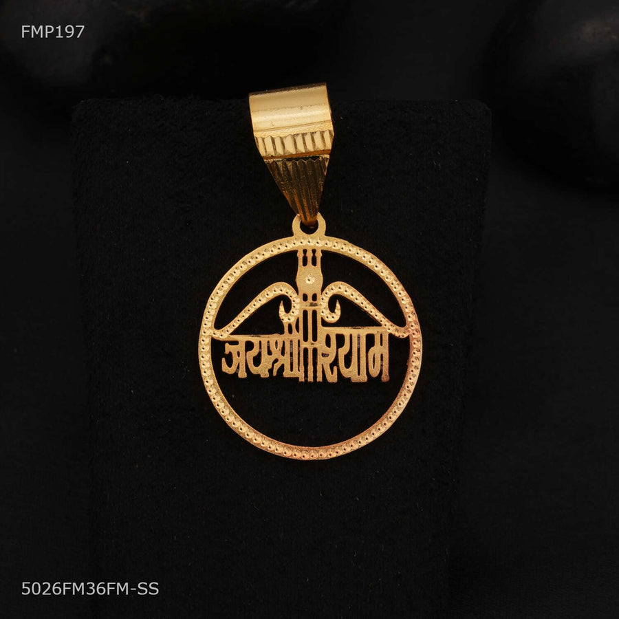 Designer Jay Shree Shyam Pendant for Men - FMP197