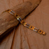 Freemen 2 Square Golden Bracelet For Men - FMB46