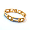Freemen 2 Square Golden Bracelet For Men - FMB46