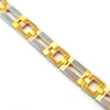 Freemen 2 Square Golden Bracelet For Men - FMB46
