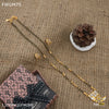 Freemen 1MG one line AD mangalsutra with earrings for women - FWGM75