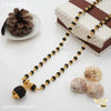 Freemen Black Rudraksha with big rudra pendent Mala for Man - FMGRU019