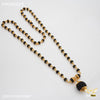 Freemen Black Rudraksha with big rudra pendent Mala for Man - FMGRU019