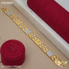 Freemen OM with diamond cutting gold plated Bracelet for Men - FMGB89