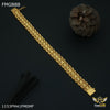 Freemen Three Line Matt and singing gold plated Bracelet for Men - FMGB88