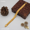 Freemen Special Stylish V3 gold plated Bracelet for Men - FMGB91