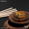 Freeme 1gm AD Dot Gold plated ring for men - FMGRI151