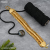 Freemen New havy Trending V3 Atta Golden Bracelet for Men - FMB99