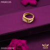 Freeme 1gm L cut with AD Gold plated ring for men - FMGRI155