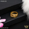 Freeme 1gm L cut with AD Gold plated ring for men - FMGRI155