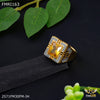 Freeme Squar with Yellow Stone ring for men - FMRI163