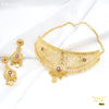 Freemen Pink AD Choker Necklace With Earring for women - FWGN721