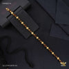 One by One Golden Ball Rudraksha Bracelet for Men