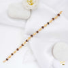 One by One Golden Ball Rudraksha Bracelet for Men