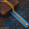 Freemen ring to ring gold plated bracelet for Men - FMGB186