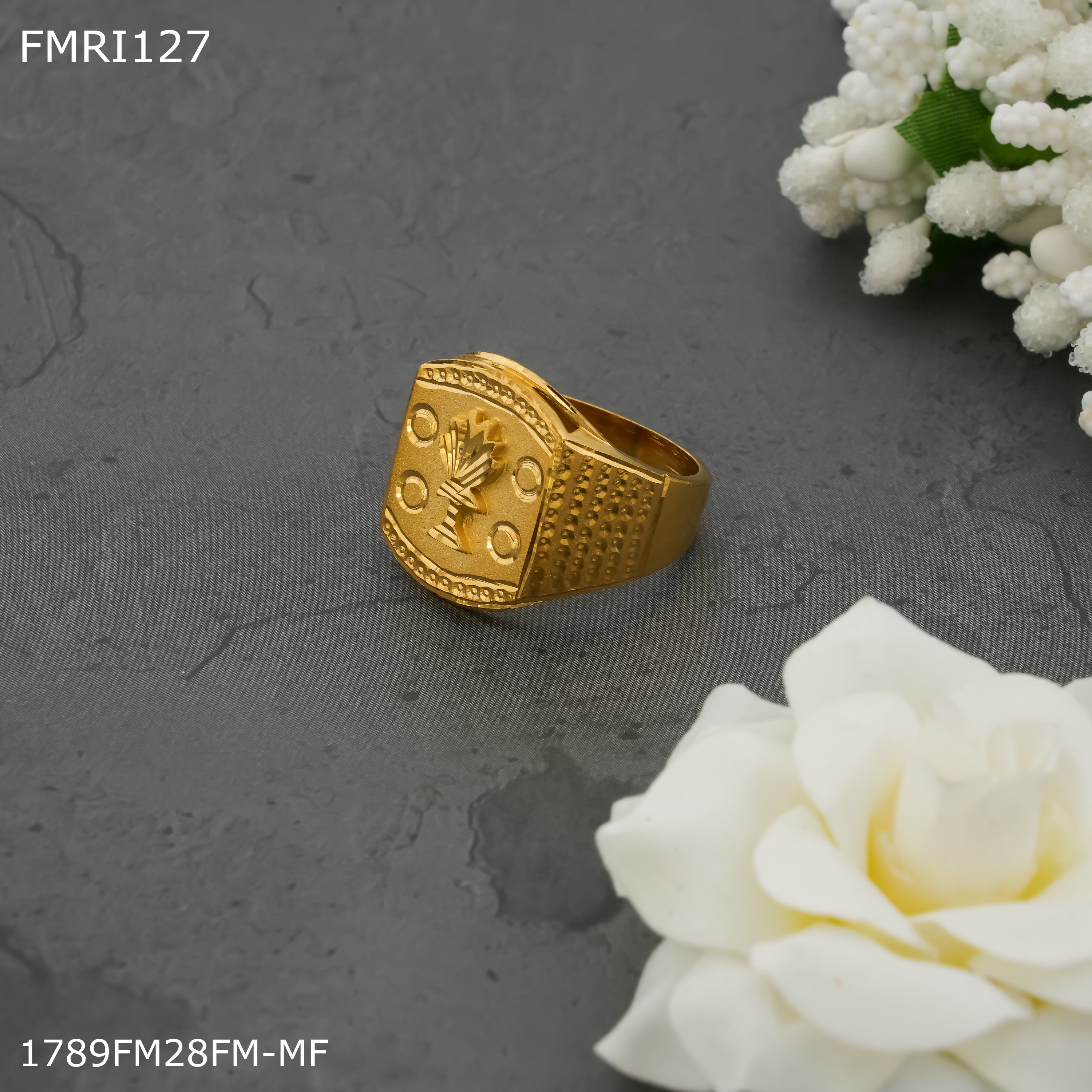 Freemen Golden ring design for men FMRI127 – Freemen®