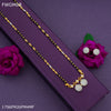 Freemen 1MG One line mangalsutra with earrings for women - FWGM88
