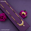 Freemen 1MG One line mangalsutra with earrings for women - FWGM91