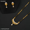 Freemen 1MG One line mangalsutra with earrings for women - FWGM91