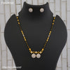Freemen 1MG One line mangalsutra with earrings for women - FWGM88