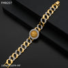 Freemen Ganesh ad goldne Bracelet For Men - FMB207
