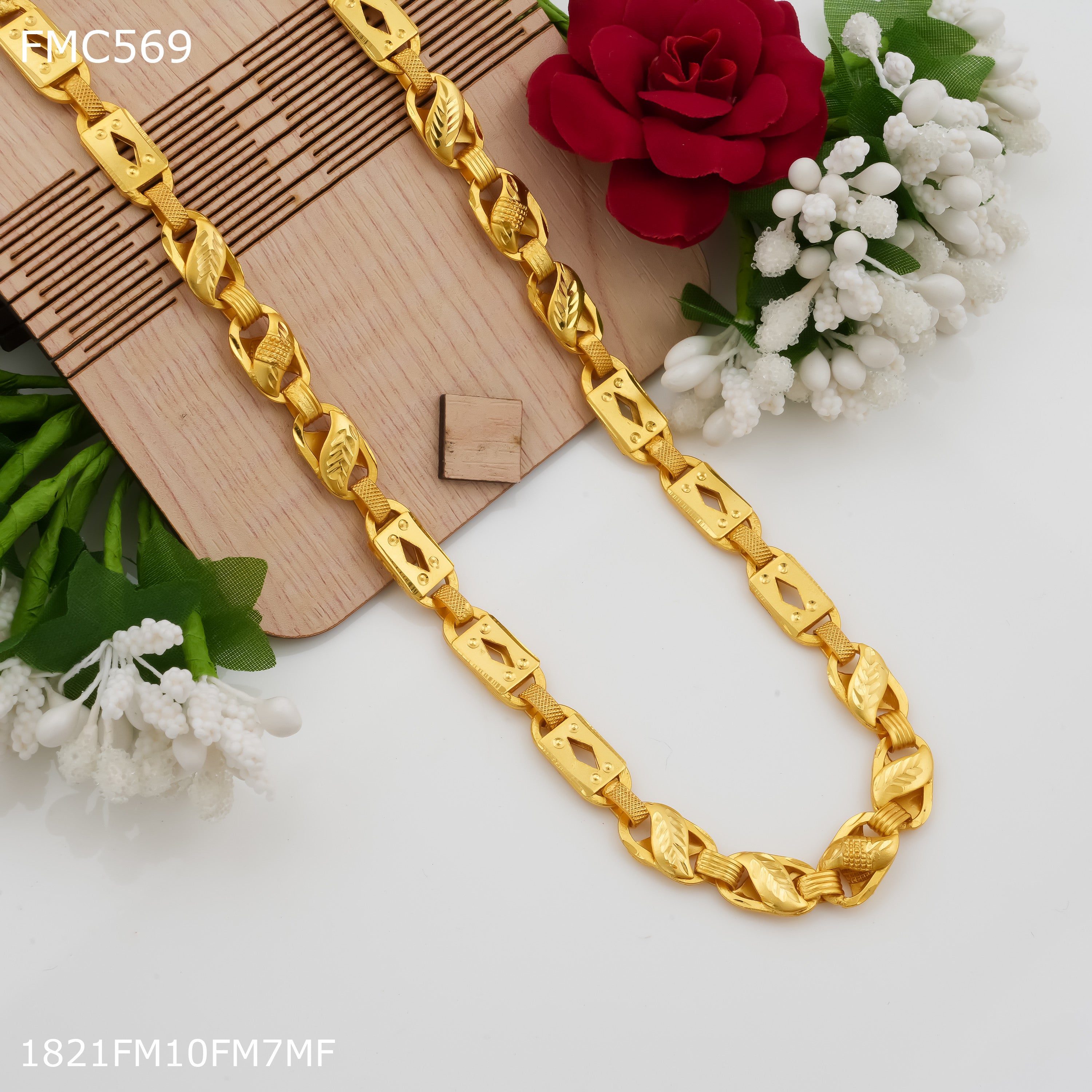 Freemen Kohli nawabi golden Chain for Man FMC569