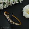 Freemen 1mg Gold plated rhodium bracelet For Women - FWGB031