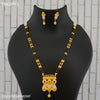 Freemen 1MG Two line mangalsutra with earrings for women - FWGM93