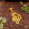 Freeme Crown Lion Pendent Gold plated for Men - FMGP83