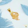 Freeme Crown Lion Pendent Gold plated for Men - FMGP83