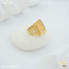 Freemen Rectangle Cross Golden ring design for men - FMRI130