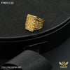 Freemen Rectangle Cross Golden ring design for men - FMRI130