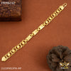 Freemen One line Tringle Cut goldne Bracelet For Men - FMMB240