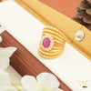 Freemen Long with Pink Stone AD design ring for men - FMRI151