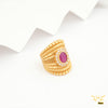 Freemen Long with Pink Stone AD design ring for men - FMRI151