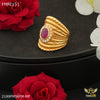 Freemen Long with Pink Stone AD design ring for men - FMRI151
