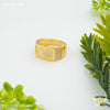 Freemen 1gm Dimond Design Gold plated ring for men - FMGRI142