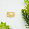 Freemen 1gm AD Squar Box Gold plated ring for men - FMGRI145