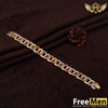 Freemen Golden And Rhodium D Dot Bracelet - FMB45