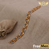 Freemen Golden And Rhodium D Dot Bracelet - FMB45