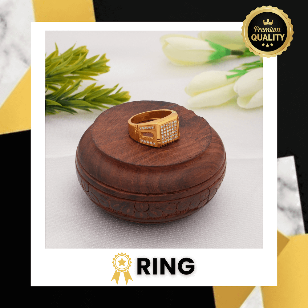 One Gram Gold Plated Ring for Men